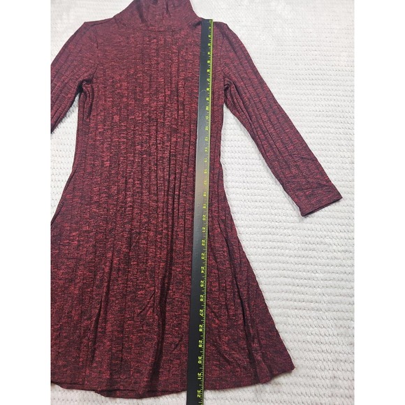 American Eagle Dress Womens Small Ribbed Turtle Neck Long Sleeve Cut Out Back - Picture 2 of 7